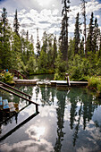 Liard River Hot Springs, Liard River Hot Springs Provincial Park, British Columbia, Canada, Summer