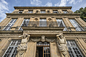 Facade of Pavillon Vendome, Aix en Provence, Cote d'Azur, France