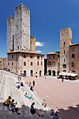 Piazza Duomo, San Gimignano, UNESCO World Heritage Site, Siena Province, Tuscany, Italy, Europe