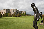 Chirk Castle from the gardens, Wrexham County, Wales, United Kingdom, Europe