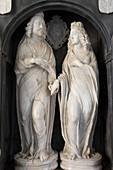 Effigies of Edward Noel Viscount Campden and his wife, St. James Church, Chipping Campden, Gloucestershire, Cotswolds, England, United Kingdom, Europe