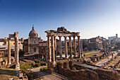 Temple di Saturno, The Roman Forum, UNESCO World Heritage Site, Rome, Lazio, Italy, Europe