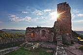 Grafendahn castle, castle group Dahner Burgen, near Dahn, Dahner Felsenland, nature park Palatinate Forest, Rhineland-Palatinate, Germany