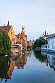 Center of Old Town, UNESCO World Heritage Site, Bruges, Belgium, Europe