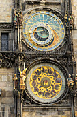The Astronomical Clock, Old Town Hall, UNESCO World Heritage Site, Prague, Czech Republic, Europe