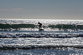 Woman surfing