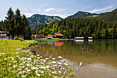 lake Spitzingsee, Alps, Upper Bavaria, Germany, Europe