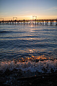 White Rock Pier during sunset, British Columbia, Canada.