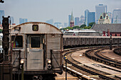 Alte U-Bahn, Brooklyn, New York, USA
