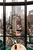 Rooftop Bar, Times Square, theater district, Midtown, Manhattan, New York, USA