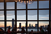 in the World Financial Center, view to New Jersey, Jersey City, Manhattan, New York, USA