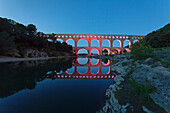 Pont du Gard, Roman aqueduct, UNESCO World Heritage Site, River Gard, Languedoc-Roussillon, southern France, France, Europe