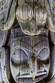 Totem pole at Gwaii Haanas National Park Reserve and Haida Heritage Site, British Columbia, Canada, North America