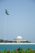 Flagge der VAE, Theater, Abu Dhabi, Vereinigte Arabische Emirate