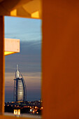 Fenster, Burj Al Arab, Dämmerung, Dubai, Vereinigte Arabische Emirate, VAE