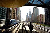 Metro Station, Bahnhof, Sheikh Zayed Road, Dubai, Vereinigte Arabische Emirate, VAE