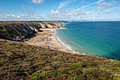 Coastal landscape at Cap Frehel, Cote d´Emeraude, Bretagne, France, Europe, Atlantic Ocean