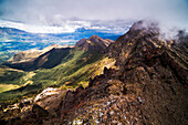 Ruminahui Volcano summit, Cotopaxi National Park, Avenue of Volcanoes, Ecuador, South America