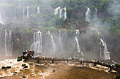 Iguazu Falls Iguacu Falls Cataratas del Iguazu, UNESCO World Heritage Site, seen from the Brazilian side, border of Brazil Argentina and Paraguay, South America