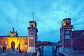 Arsenale gates, Venice, UNESCO World Heritage Site, Veneto, Italy, Europe