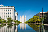 Salt Lake Temple, Temple Square, Salt Lake City, Utah, United States of America, North America