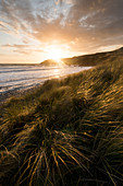 Sunset over The Pembrokeshire Coast National Park, Wales, United Kingdom, Europe