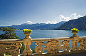 Ornate banister at Lake Como, Villa Balbianello, Lake Como, Italy