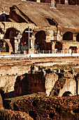 Tourists at the Colosseum, Rome, Italy