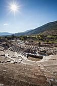Ruins of a theatre built in the second century, Ephesus, Izmir, Turkey