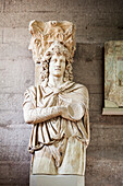 Ancient statue at an archaeological museum, Corinth, Greece