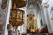 Interior of the Monastery Church, Convent Goettweik, UNESCO World Heritage Site The Wachau Cultural Landscape, Lower Austria, Austria