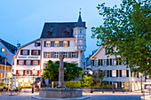 Altstadt bei Dämmerung, St. Gallen, Kanton St. Gallen, Schweiz