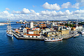 Stavanger harbour, Stavanger, Norway's third largest city and centre of the country's oil industry, Norway, Scandinavia, Europe