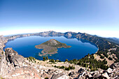 Scenic image of Crater Lake National Park, OR.