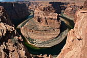 The Colorado River meanders through Horseshoe Bend in Arizona, USA