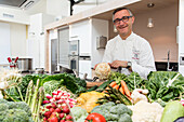 laurent clement at the cours gabriel, michelin-starred chef of the grand monarque hotel, chartres, eure-et-loir, france