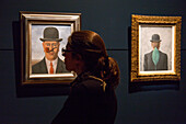 the magritte museum presents the richest collection of works from the surrealist artist rene magritte, brussels, belgium