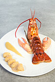 perch-style lobster, recipe by laurent clement, cookbook of local dishes from the eure-et-loir (28), france