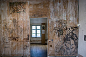 drawing on the walls of the 'ganne' inn, a way for the painters to pay their bills, departmental museum of the barbizon school, former inn 'ganne', grande rue, barbizon, (77) seine et marne, ile de france, france