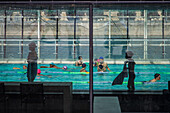 josephine baker swimming pool, port de la gare, 13th arrondissement, paris (75), ile de france, france