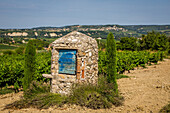 dry-stone cabin, sablet vinsyard, vaucluse (84), paca, provence alpes cote d'azur, france