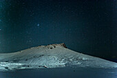 Starry sky close to Keflavik, Mountain Range, Frost, Winter, Cold, Snow, Night, Keflavik, Iceland