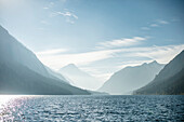 Lake Plansee, Ammergauer Alps, Alps, Tyrol, Austria