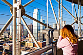 Skyline from Reunion Tower, Dallas, Texas, United States of America, North America