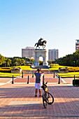 Hermann Park, Sam Houston monument, Houston, Texas, United States of America, North America