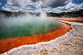Champagne Pool, hot springs, Waiotapu Goethermal Wonderland, Rotorua, New Zealand, Oceania
