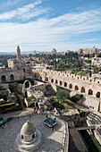 Tower of David museum, the main courtyard, jerusalem Old City, Israel, Middle East