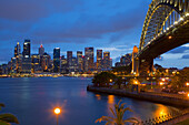 Opera House and Harbour Bridge from North Sydney, Sydney, New South Wales, Australia, Oceania