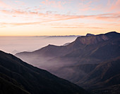 Dawn light from Top Station, Kerala, India, South Asia