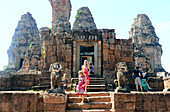 Östlicher Mebon Tempel, Archäologischer Park Angkor bei Siem Reap, Kambodscha, Asien